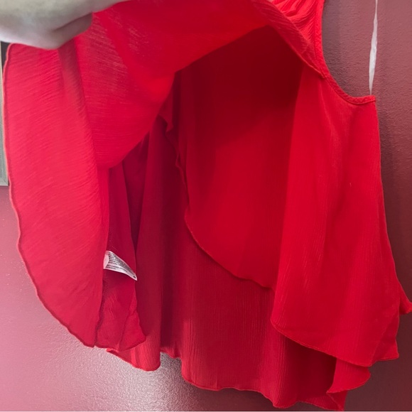 Flowy spaghetti strap tank with “wrap” back (see pics) size XL - Picture 3 of 5